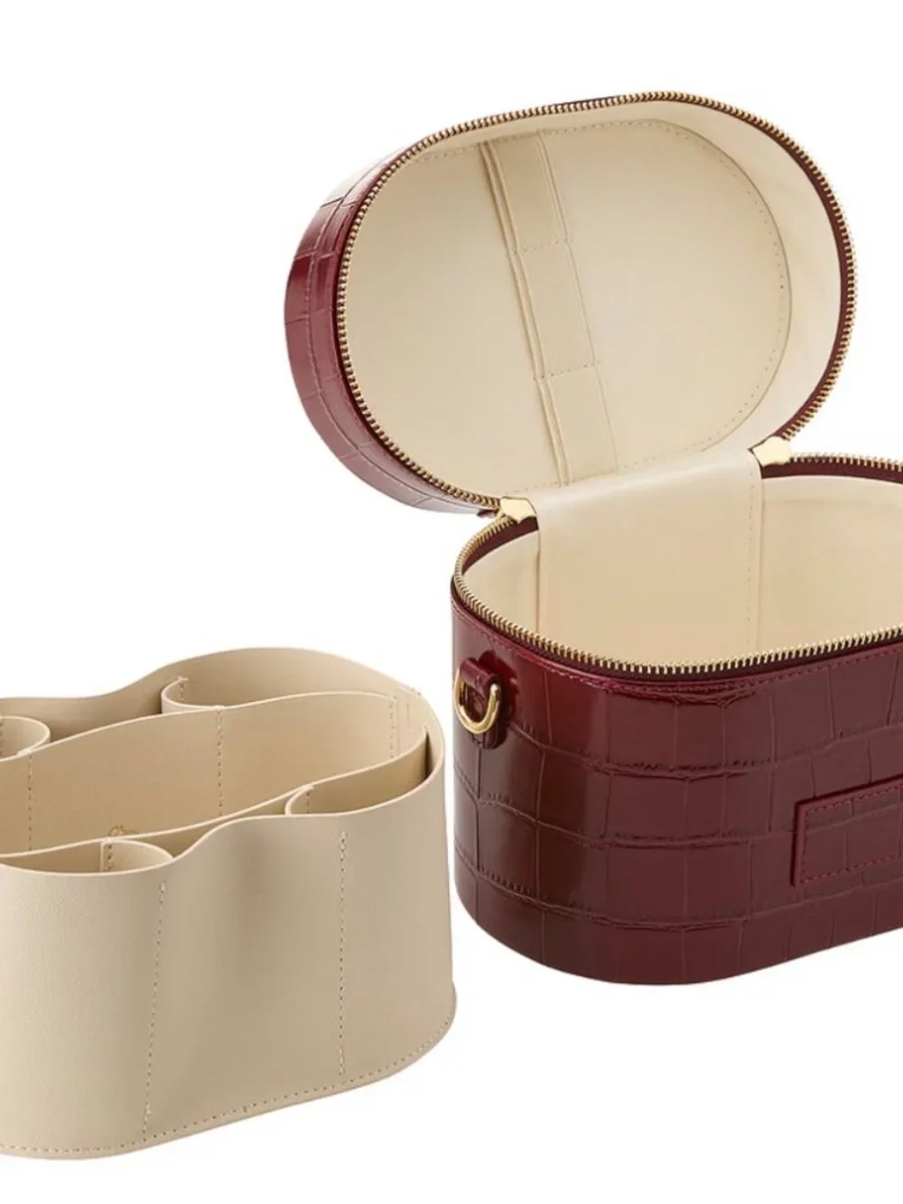 REVOLVE burgundy croc
